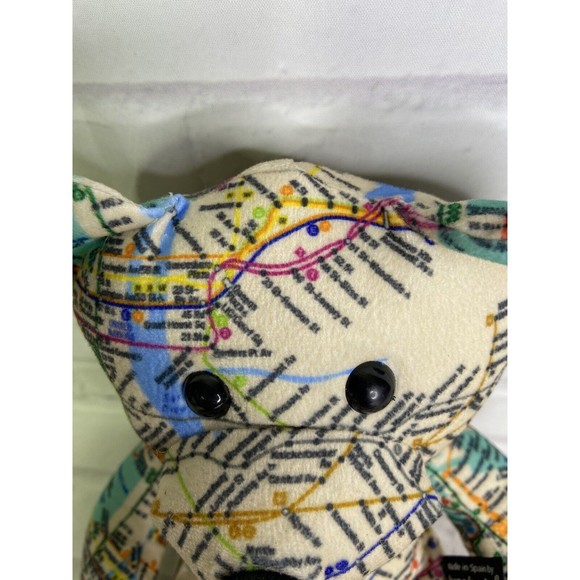 New York Transit Museum Train Subway Line Plush Teddy Bear Stuffed Animal Toy - Picture 2 of 5